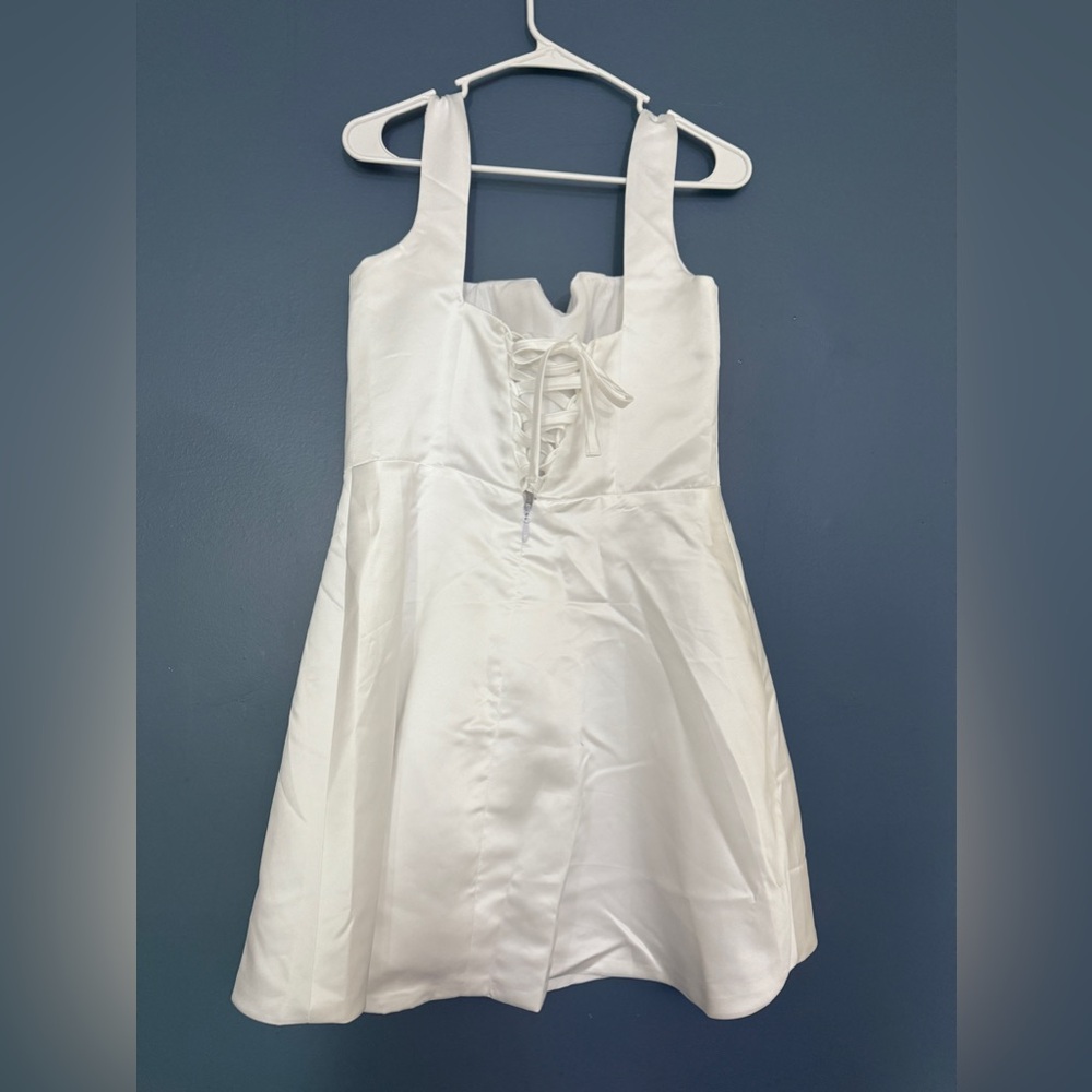 Square Neck Satin Dresses